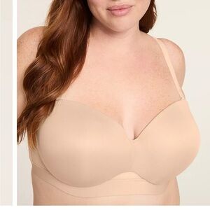 Cacique Comfort Bliss Convertible Strapless Multiway Bra — 44E (44DD) — Nude —